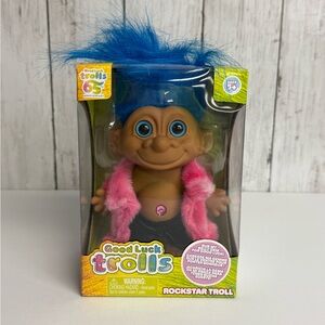 Good Luck Trolls 65th Anniversary Rockstar Troll NIB